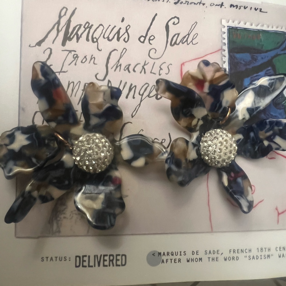 Funky resin earrings